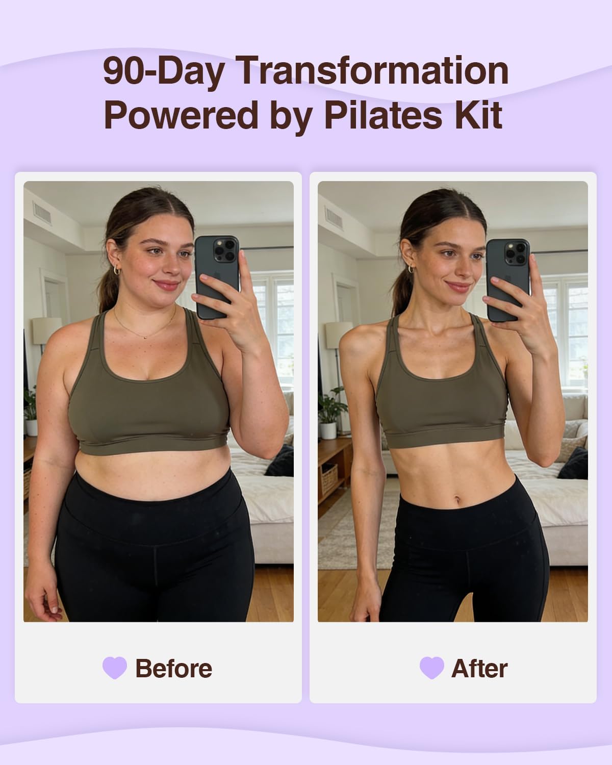 Pilates kit for Women Home Workout, Pilates Equipment Ring and Ball Set with 3 Fabric Resistance Bands, Massage Ball, Pilates Starter Kit for Strength, Toning, Including Workout Guide