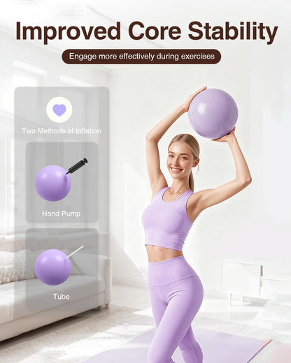 Pilates kit for Women Home Workout, Pilates Equipment Ring and Ball Set with 3 Fabric Resistance Bands, Massage Ball, Pilates Starter Kit for Strength, Toning, Including Workout Guide