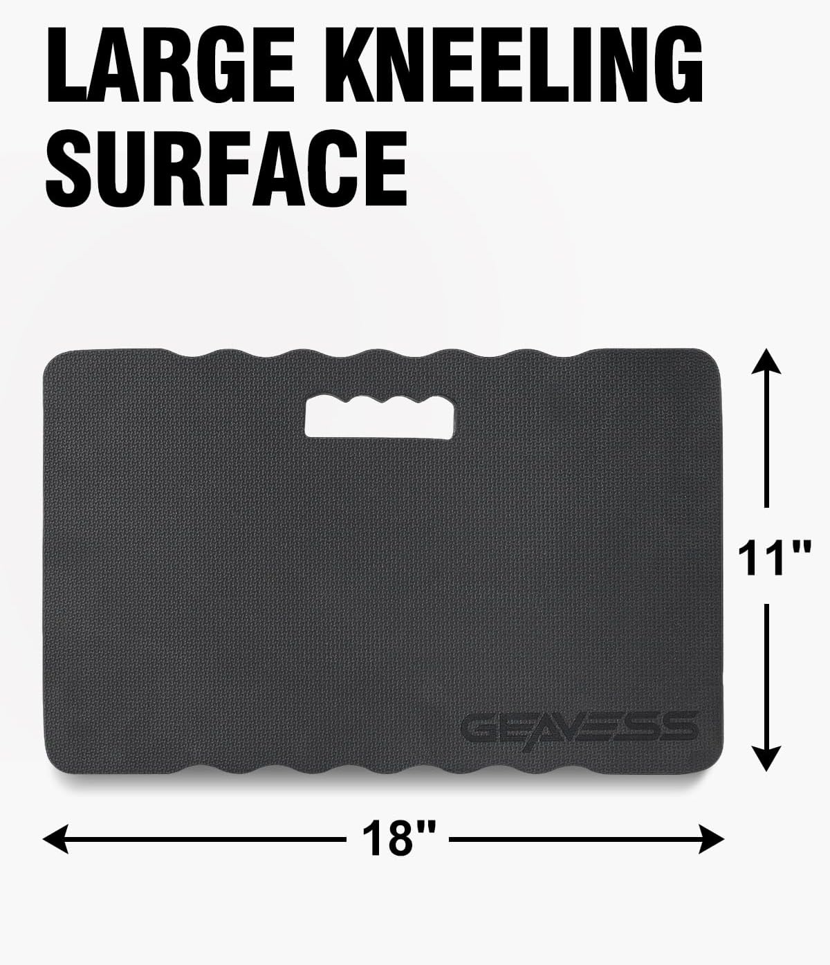 1.5" Extra Thick Kneeling Pad, Foam Knee Pad Cushion, 17.5"x11"