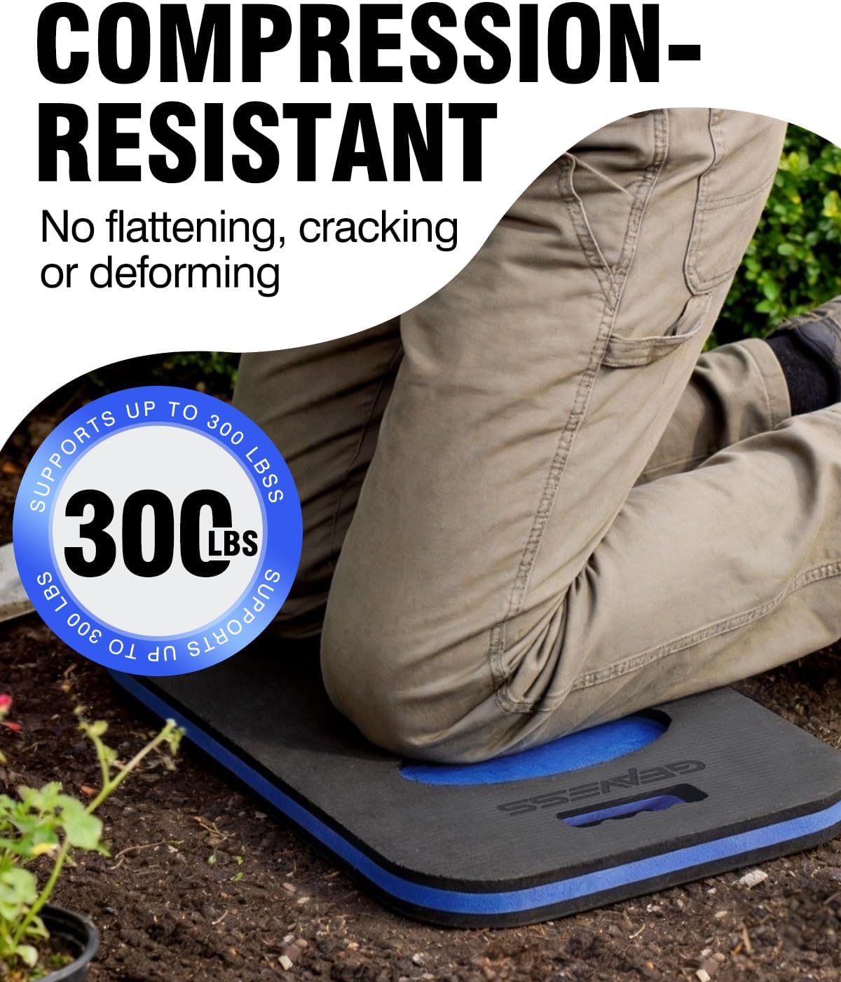 1.5" Extra Thick Kneeling Pad, Foam Knee Pad Cushion, 17.5"x11"