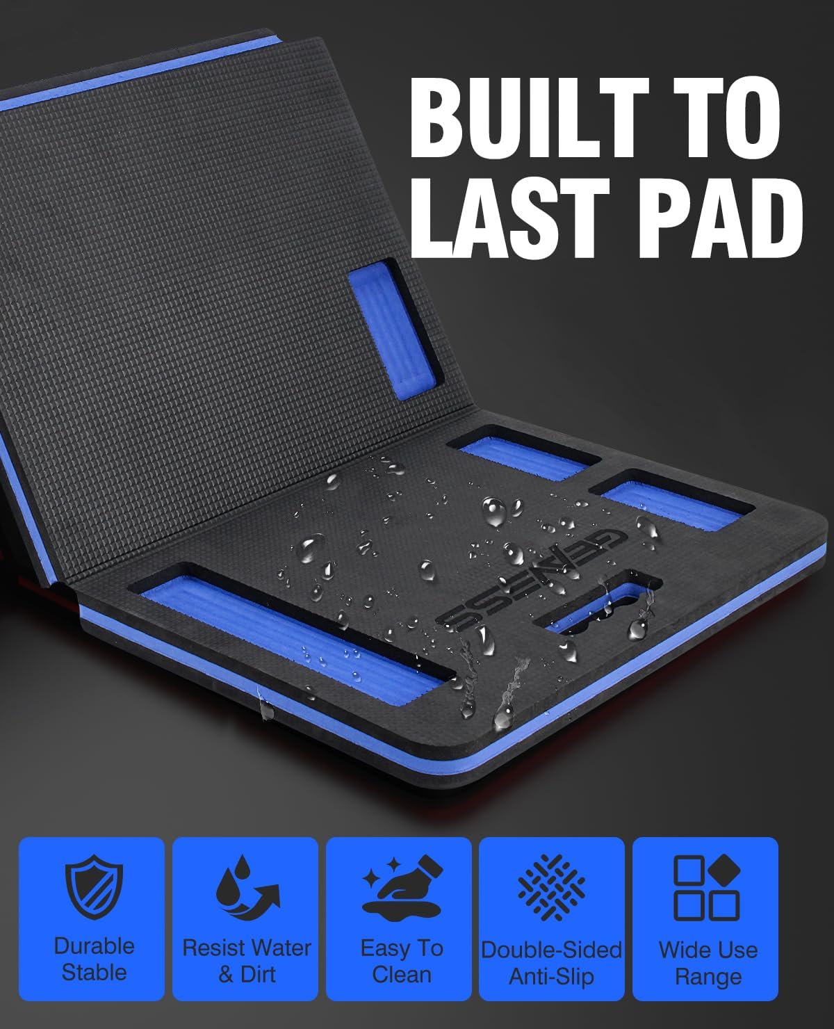 1.5" Extra Thick Kneeling Pad, Foam Knee Pad Cushion, 17.5"x11"