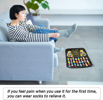 Foot Acupressure Massage Mat with Stones, 27.56 x 13.78 Inches