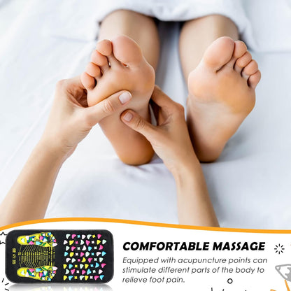 Foot Acupressure Massage Mat with Stones, 27.56 x 13.78 Inches