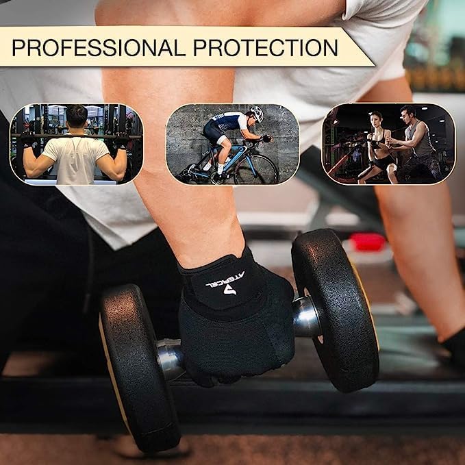 Workout Gloves for Men and Women, Exercise Gloves for Weight Lifting, Cycling, Gym, Training, Breathable and Snug fit
