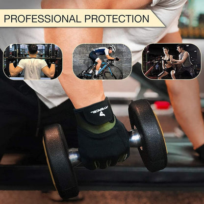 Workout Gloves for Men and Women, Exercise Gloves for Weight Lifting, Cycling, Gym, Training, Breathable and Snug fit