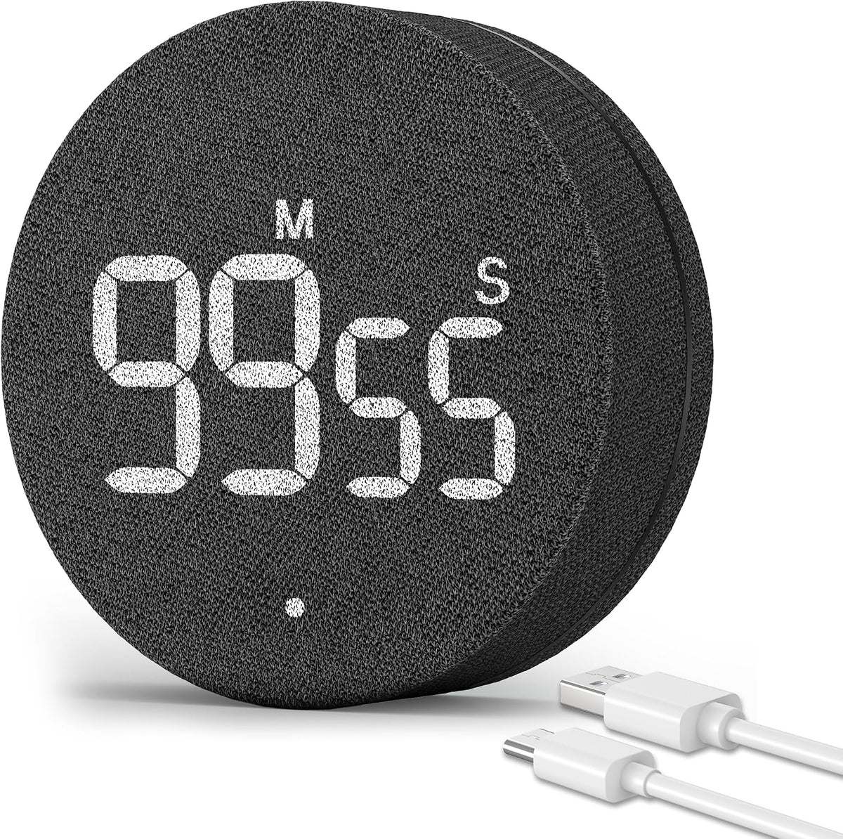 AVINIA Digital Kitchen Timers, Visual timers Large LED Display Magnetic Countdown Countup Timer for Classroom Cooking Fitness Baking Studying Teaching, Easy for Kids and Seniors Black