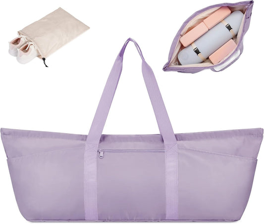 Large Yoga Mat Bag Trolley Sleeve Gym Carrier Shoe Bag Wet Pocket