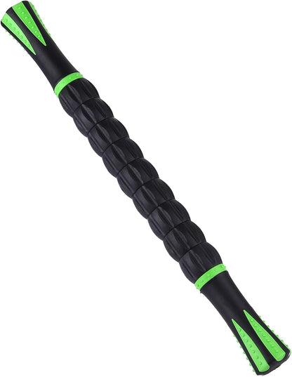 Massage Roller Stick,Muscle Roller Stick for Athletes, Liposuction Massage Roller for Lymphatic Drainage, for Relief Muscle Soreness, Trigger Points, Help Runner Legs, Back Recovery (Red & Black)