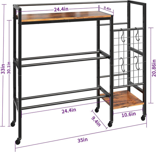 Dumbbell Rack, Home Gym Weight Rack Storage, Adjustable Dumbbell Stand Organizer with Wheels, Holds Dumbbells, Kettlebells, Yoga Mats