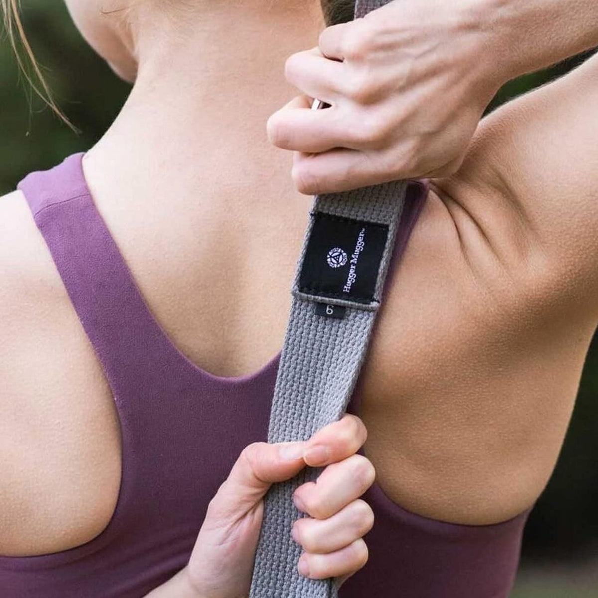 D-Ring Cotton Yoga Strap - Super Strong Cotton, Metal D-Ring Buckle, Multiple Lengths Available