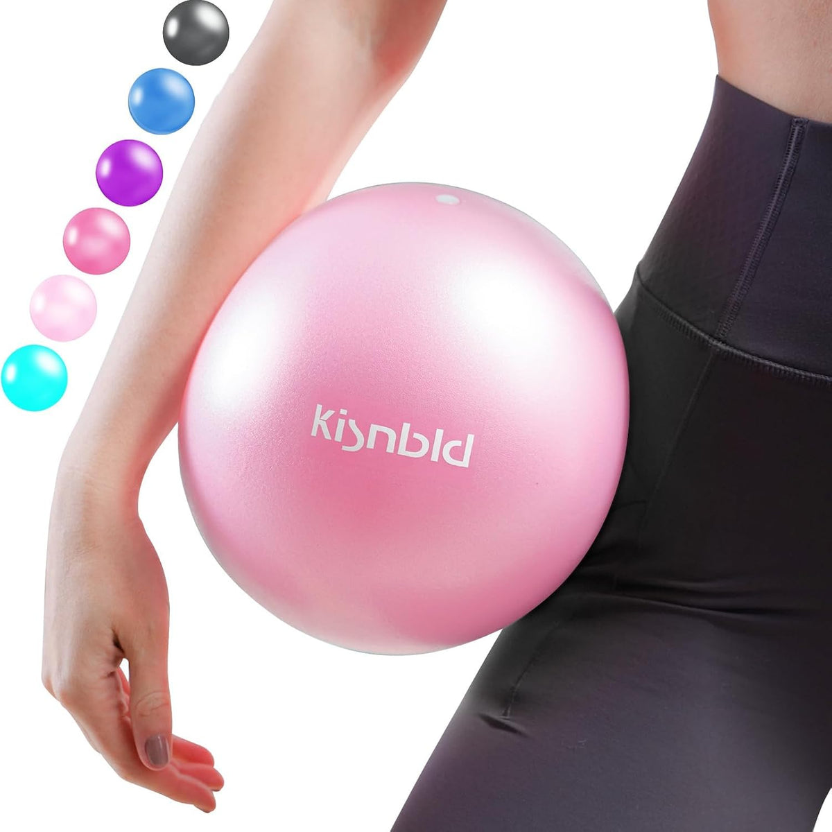 9 Inch Pilates Ball, Small Exercise Ball for Core &Physical Therapy