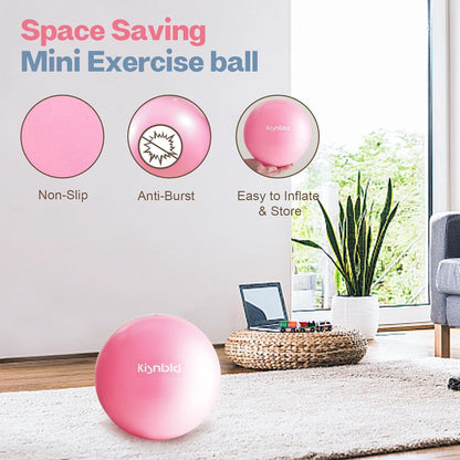 9 Inch Pilates Ball, Small Exercise Ball for Core &Physical Therapy