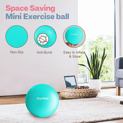 9 Inch Pilates Ball, Small Exercise Ball for Core &Physical Therapy