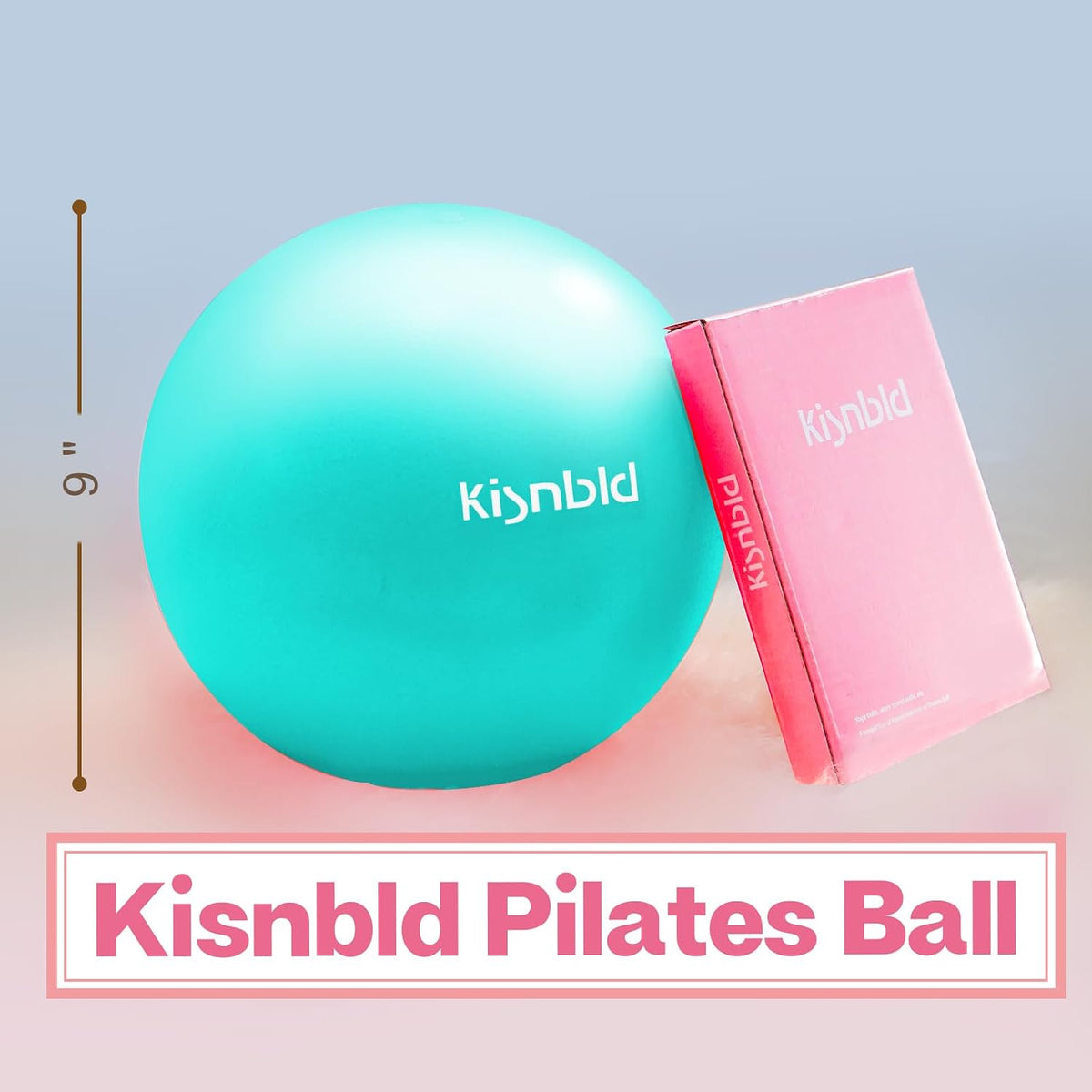 9 Inch Pilates Ball, Small Exercise Ball for Core &Physical Therapy