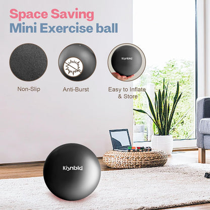 9 Inch Pilates Ball, Small Exercise Ball for Core &Physical Therapy