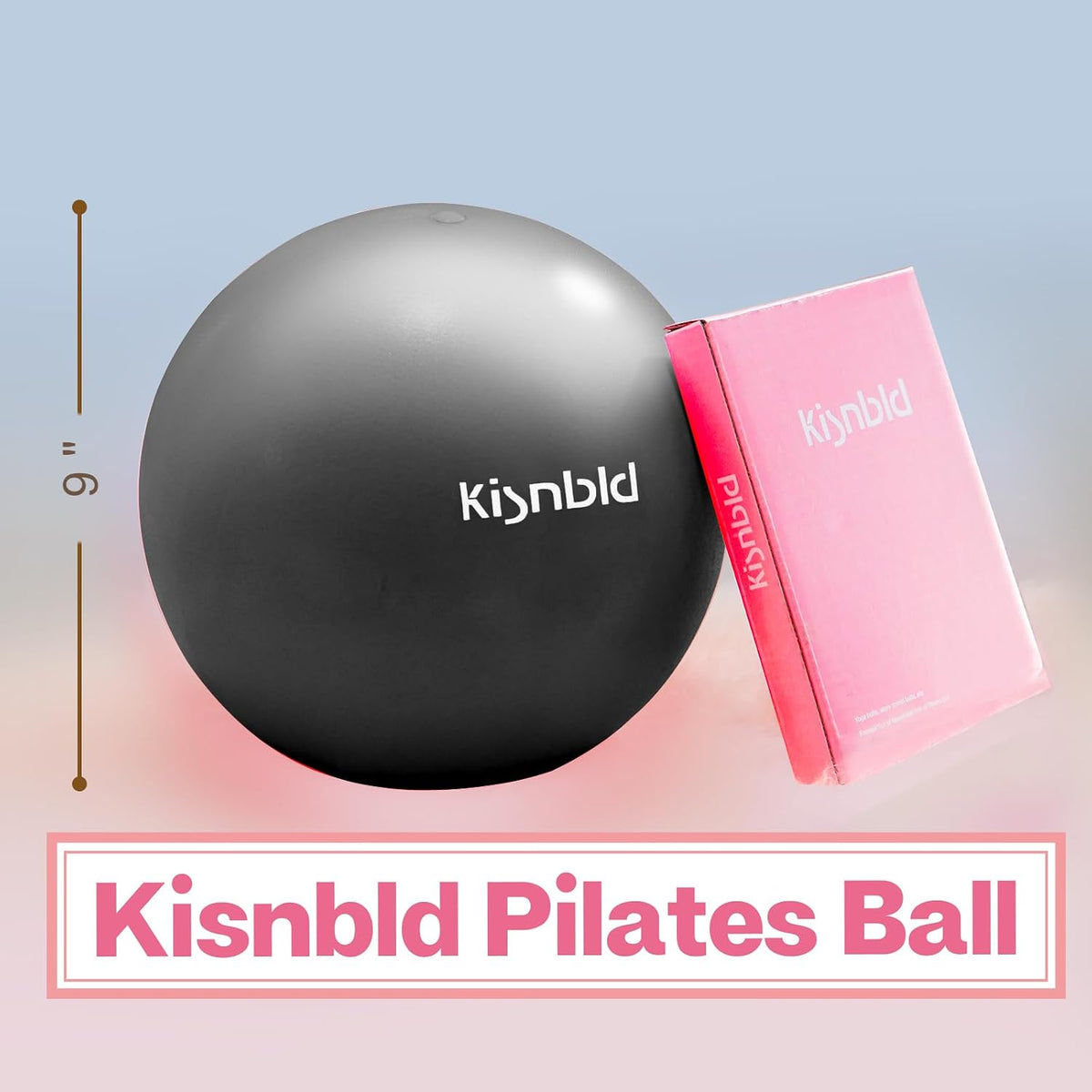 9 Inch Pilates Ball, Small Exercise Ball for Core &Physical Therapy