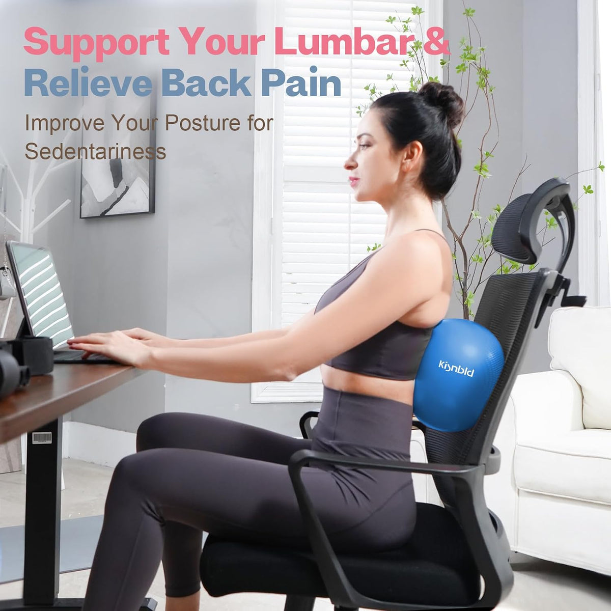 9 Inch Pilates Ball, Small Exercise Ball for Core &Physical Therapy