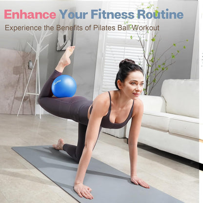 9 Inch Pilates Ball, Small Exercise Ball for Core &Physical Therapy