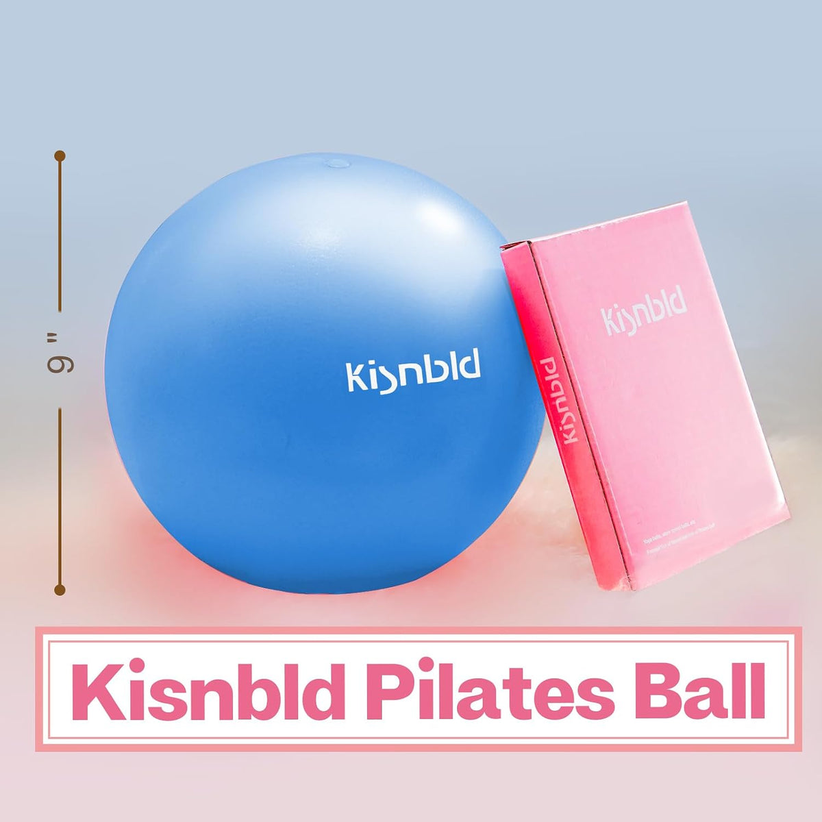9 Inch Pilates Ball, Small Exercise Ball for Core &Physical Therapy