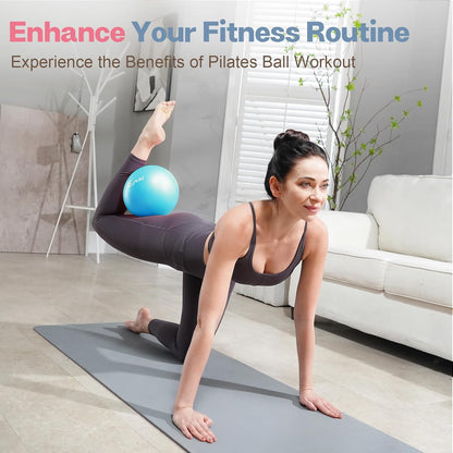 9 Inch Pilates Ball, Small Exercise Ball for Core &Physical Therapy