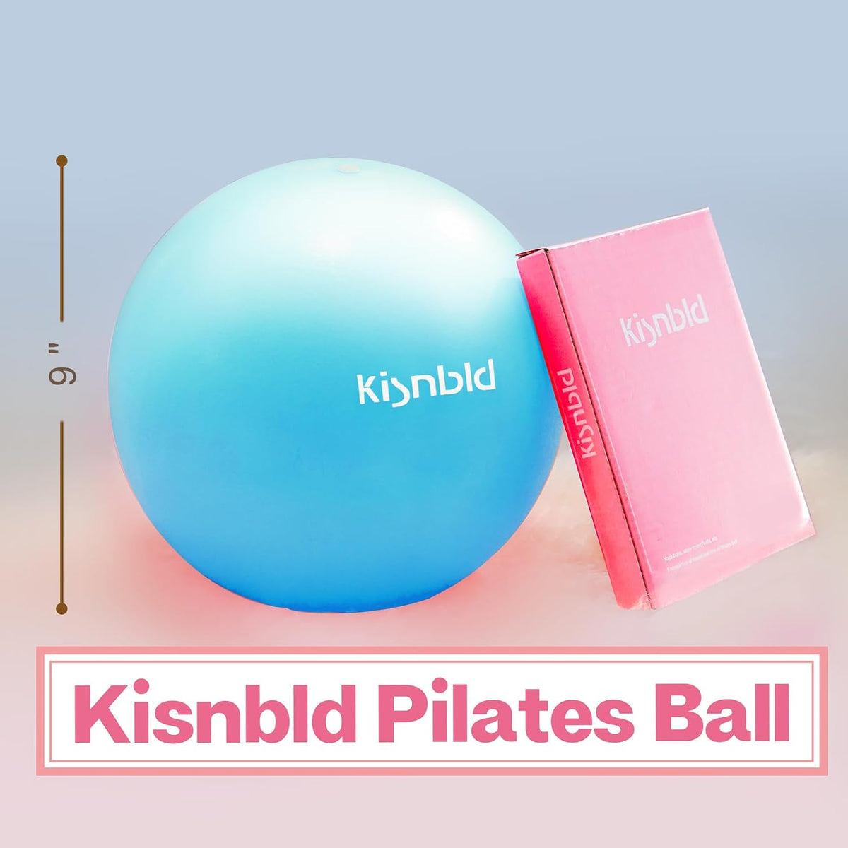 9 Inch Pilates Ball, Small Exercise Ball for Core &Physical Therapy