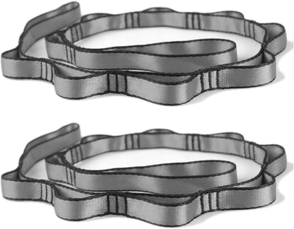 2pcs Nylon Daisy Chain Straps, Grey, 2PCS