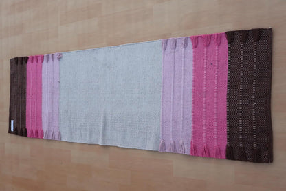 Jaipur Art & Rugs Cotton Yoga Rug - Eco-Friendly Hand-Woven Thick Mat (24”x72”x5mm) for Everyday Fitness at Home - Comfortable & Extra-Long - Colors A