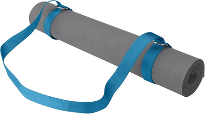 Easy-Cinch Yoga Mat Sling - Durable Carrying Strap for Yoga Mat with Metal D-Rings for Secure Fit (No Mat Included)