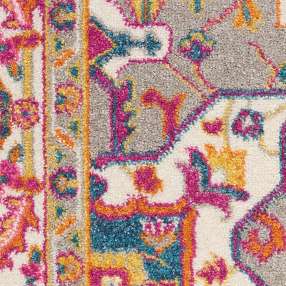 Passion Teal Multicolor 9' x 12' Area Rug - Easy Clean, Non Shedding, Bed Room, Living Room, Dining Room, Kitchen (9' x 12')