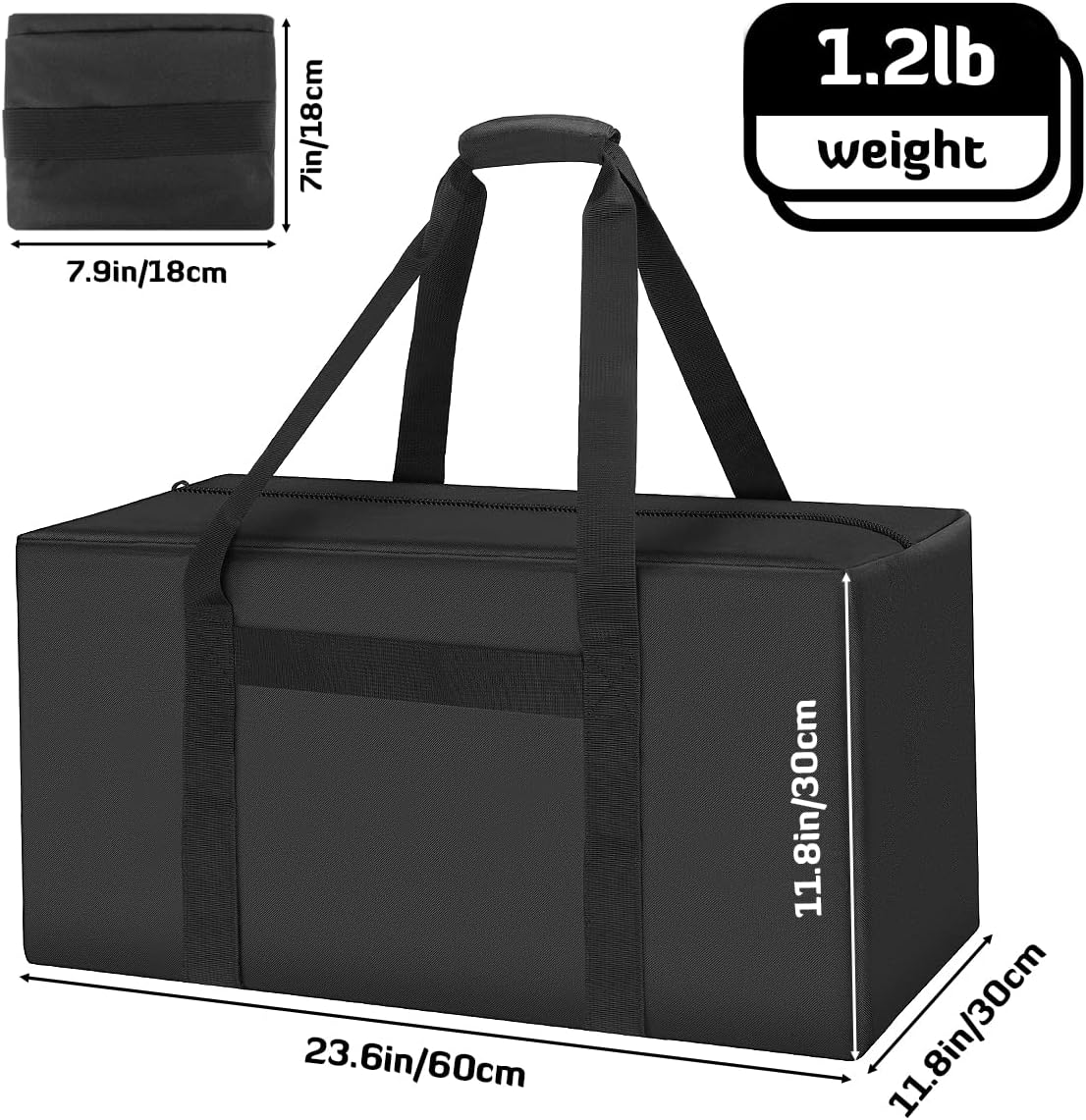 45in Large Travel Duffel Bag, 600D Water Resistant Foldable, 115L