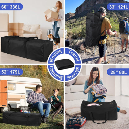 45in Large Travel Duffel Bag, 600D Water Resistant Foldable, 115L