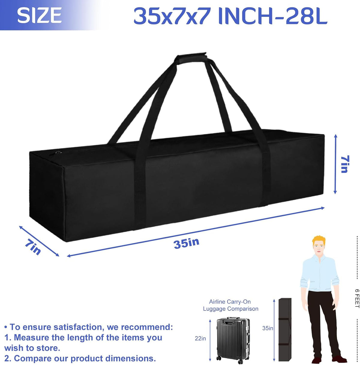 45in Large Travel Duffel Bag, 600D Water Resistant Foldable, 115L