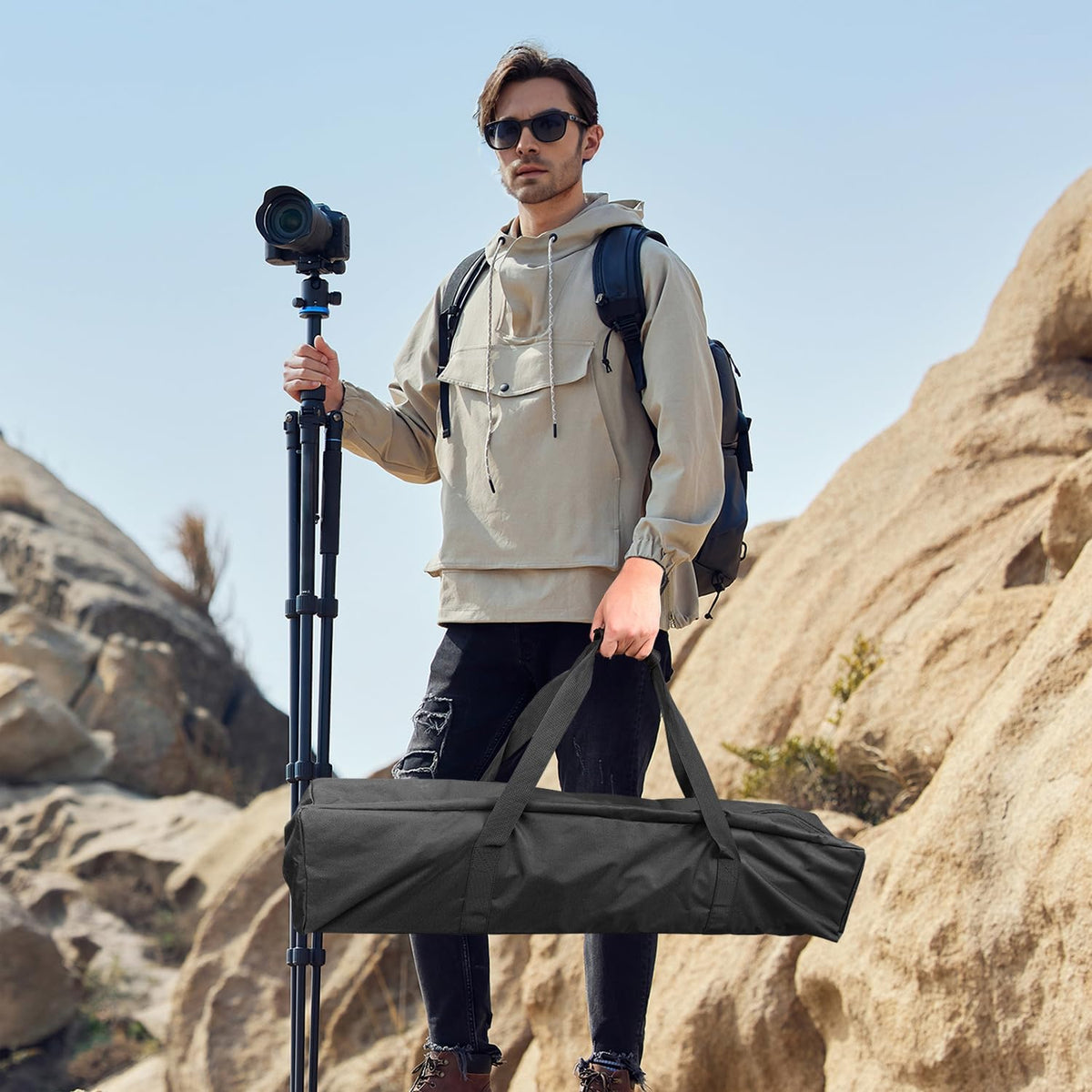 45in Large Travel Duffel Bag, 600D Water Resistant Foldable, 115L