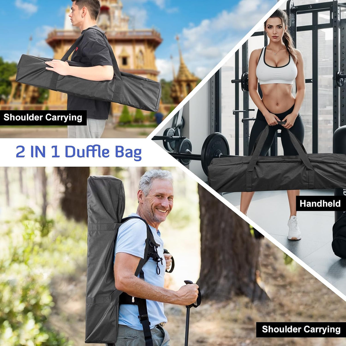 45in Large Travel Duffel Bag, 600D Water Resistant Foldable, 115L