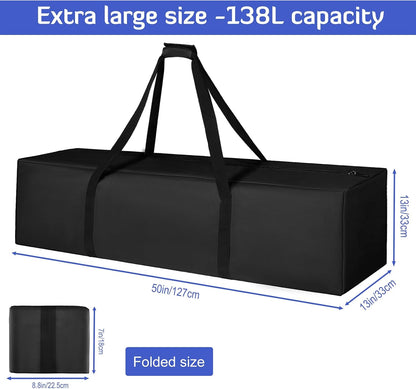 45in Large Travel Duffel Bag, 600D Water Resistant Foldable, 115L