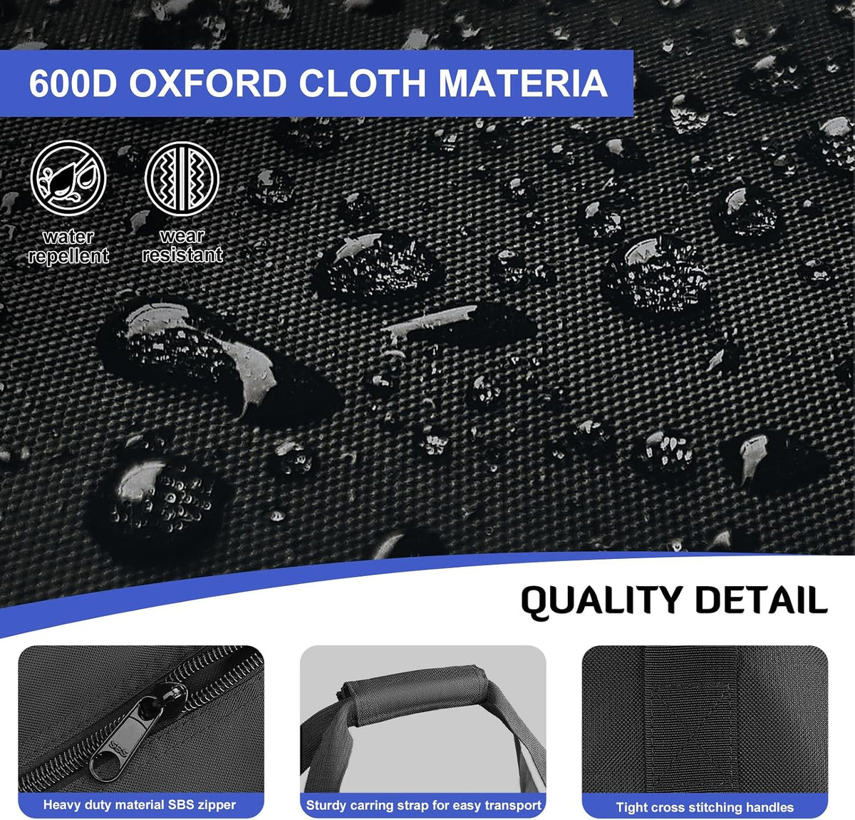 45in Large Travel Duffel Bag, 600D Water Resistant Foldable, 115L