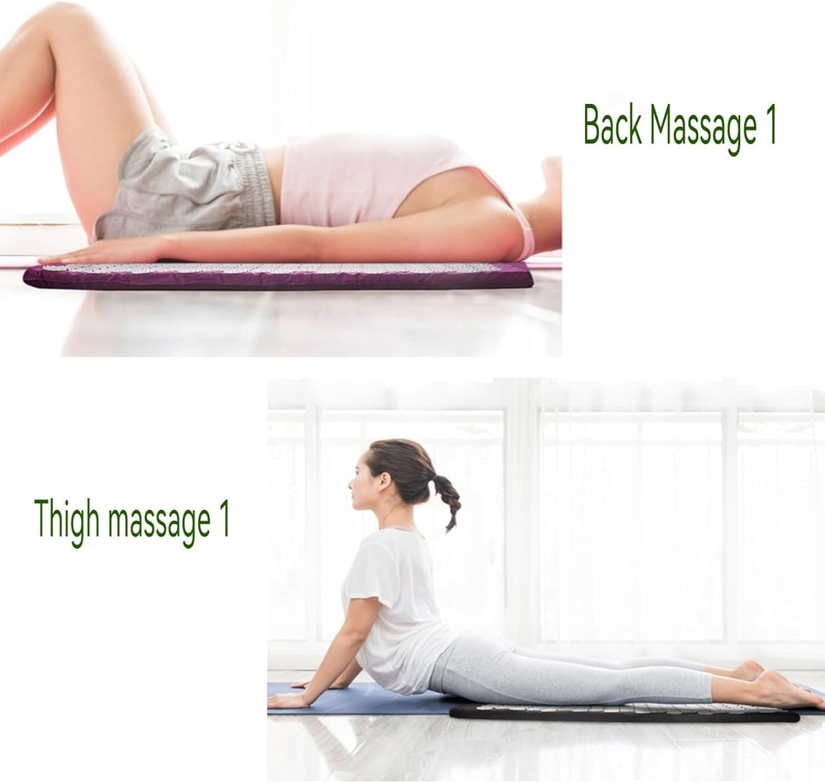 Acupressure Mat Acupressure Set Acupressure Mat with Pillow Acupressure Set Soothing Relaxation and Massage Relief from Back Pain Head and Neck Pain Suitable for Women and Men(Blue)