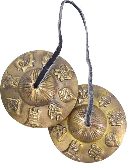 Mudra Crafts 2.75 In Mantra Tibetan Tingsha Bells Meditation Yoga Chimes