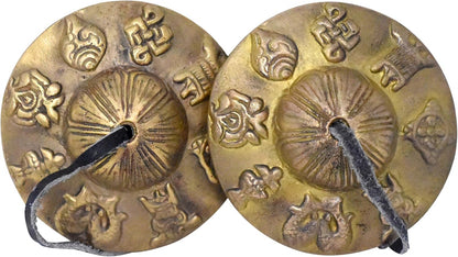 Mudra Crafts 2.75 In Mantra Tibetan Tingsha Bells Meditation Yoga Chimes