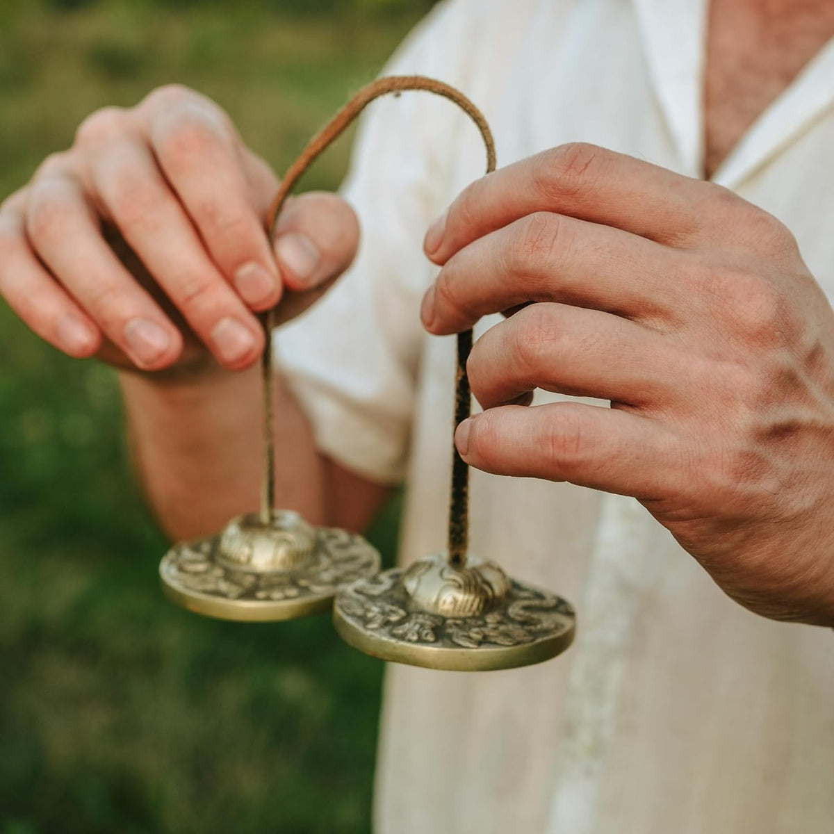Mudra Crafts 2.75 In Mantra Tibetan Tingsha Bells Meditation Yoga Chimes