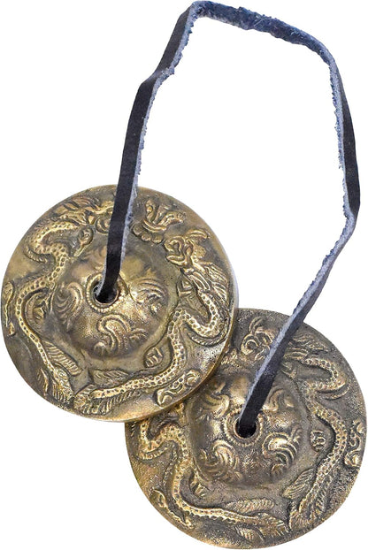 Mudra Crafts 2.75 In Mantra Tibetan Tingsha Bells Meditation Yoga Chimes