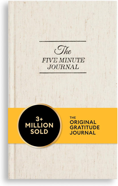 The Five Minute Journal - Original Daily Gratitude Journal for Women & Men - Mindfulness, Happiness & Daily Reflection - Undated Planner - Affirmation Journal - Gifts for Women