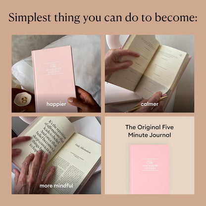 The Five Minute Journal - Original Daily Gratitude Journal for Women & Men - Mindfulness, Happiness & Daily Reflection - Undated Planner - Affirmation Journal - Gifts for Women