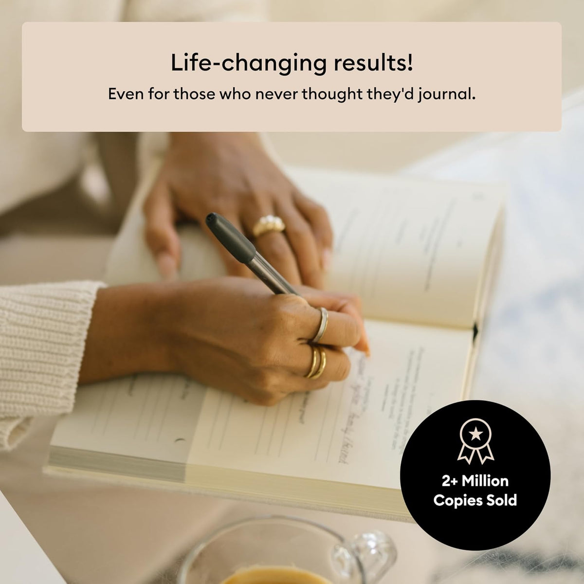 The Five Minute Journal - Original Daily Gratitude Journal for Women & Men - Mindfulness, Happiness & Daily Reflection - Undated Planner - Affirmation Journal - Gifts for Women