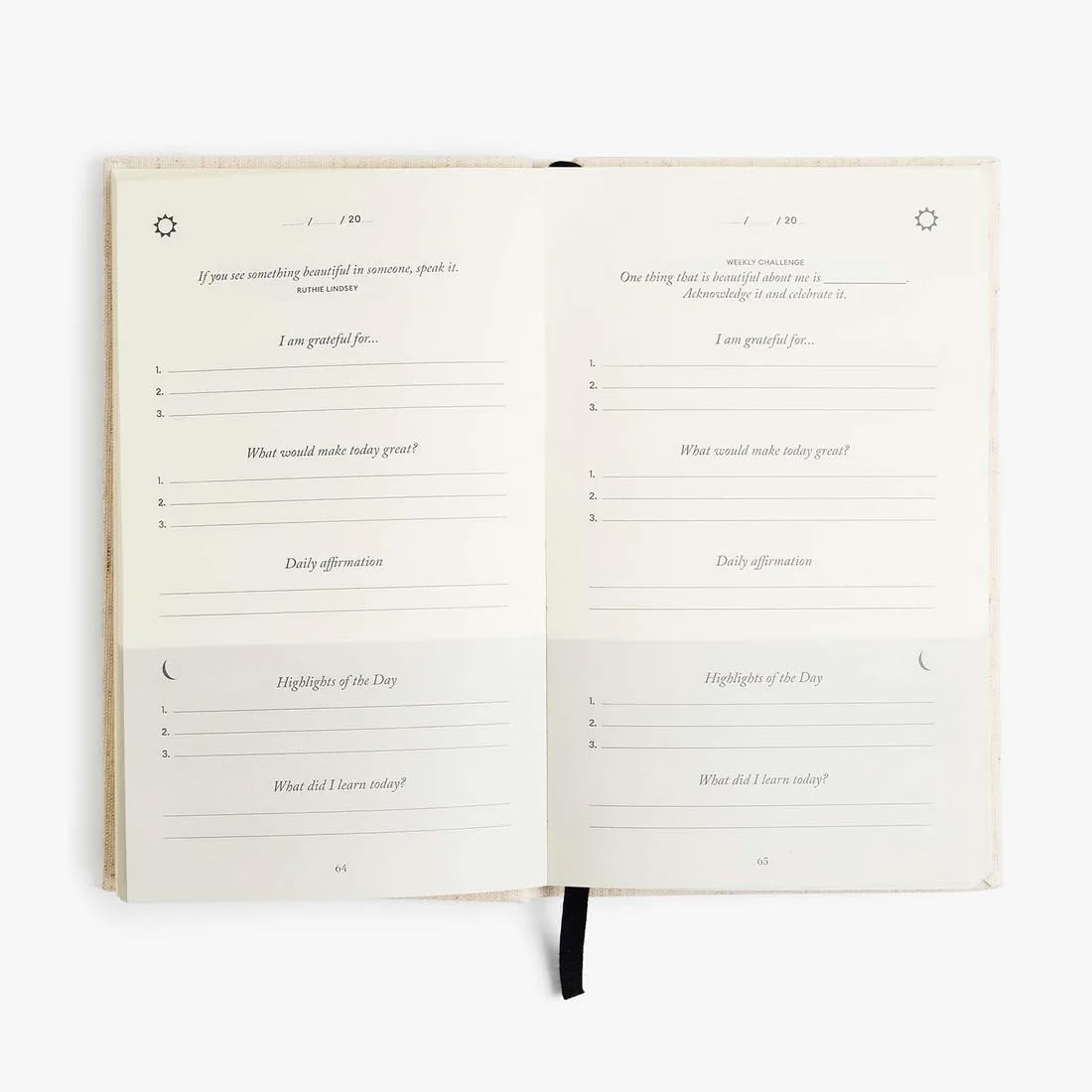 The Five Minute Journal - Original Daily Gratitude Journal for Women & Men - Mindfulness, Happiness & Daily Reflection - Undated Planner - Affirmation Journal - Gifts for Women