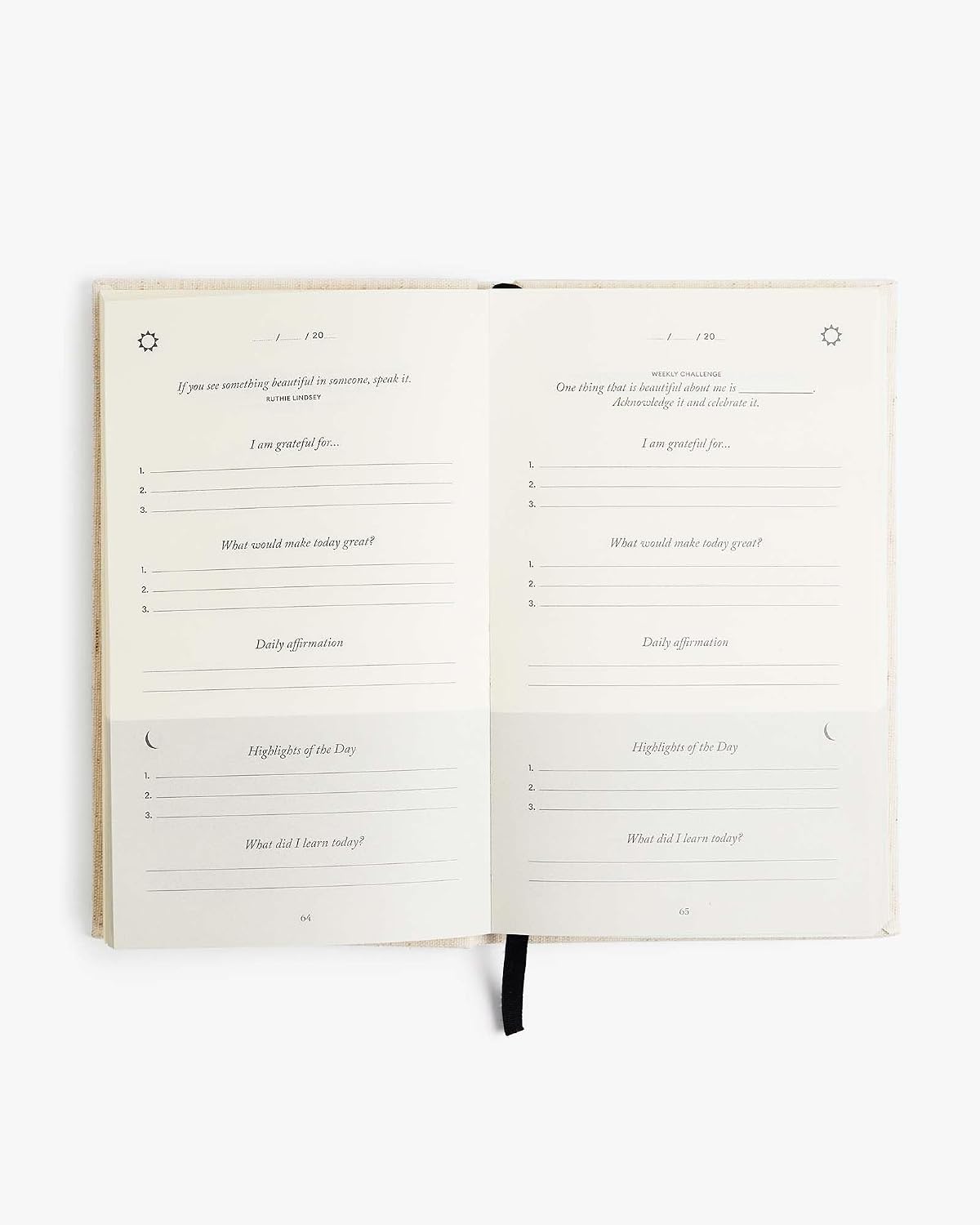 The Five Minute Journal - Original Daily Gratitude Journal for Women & Men - Mindfulness, Happiness & Daily Reflection - Undated Planner - Affirmation Journal - Gifts for Women