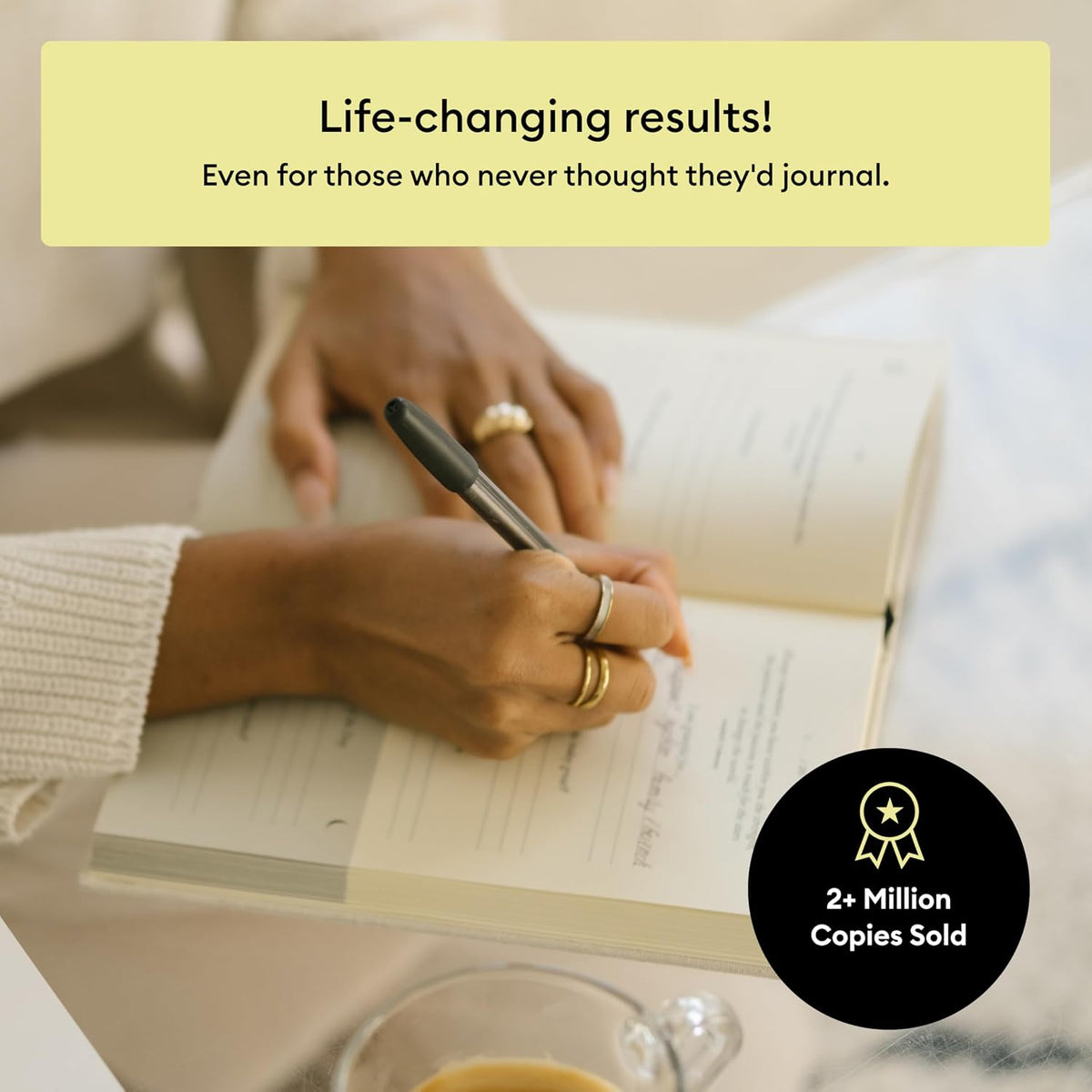 The Five Minute Journal - Original Daily Gratitude Journal for Women & Men - Mindfulness, Happiness & Daily Reflection - Undated Planner - Affirmation Journal - Gifts for Women
