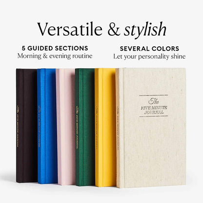 The Five Minute Journal - Original Daily Gratitude Journal for Women & Men - Mindfulness, Happiness & Daily Reflection - Undated Planner - Affirmation Journal - Gifts for Women