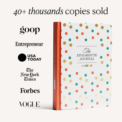 The Five Minute Journal - Original Daily Gratitude Journal for Women & Men - Mindfulness, Happiness & Daily Reflection - Undated Planner - Affirmation Journal - Gifts for Women