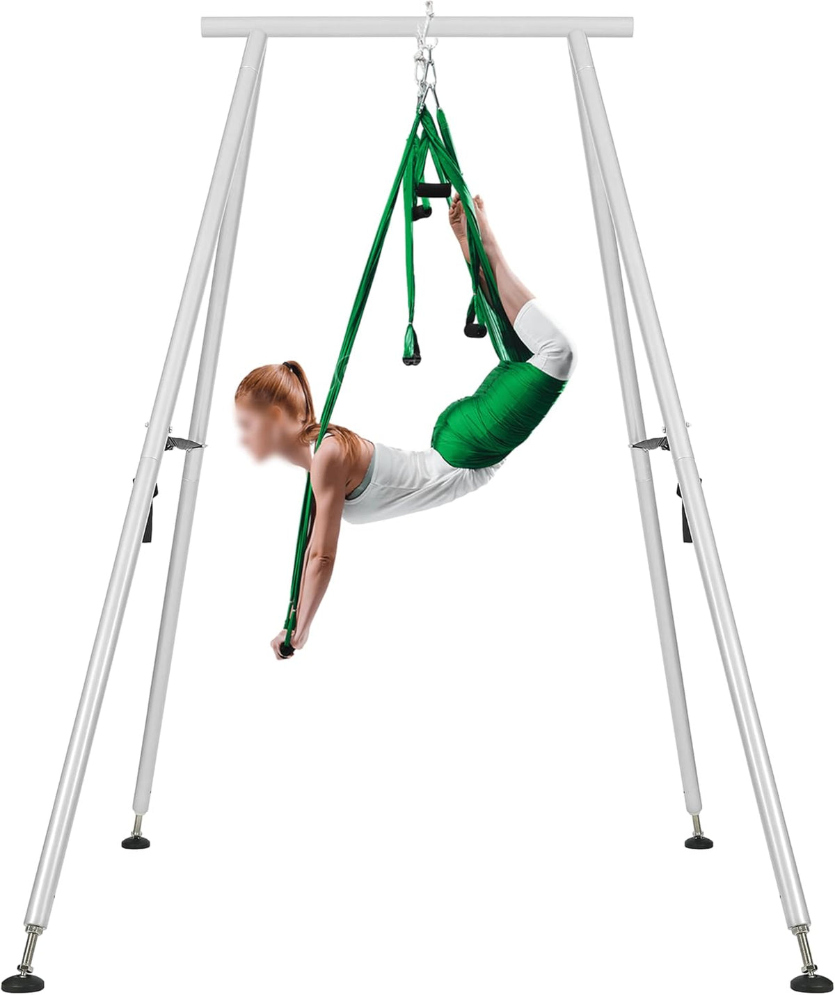 9.6 FT Portable Stand Yoga Swing Stand 551 LBS Aerial Yoga Frame Yoga
